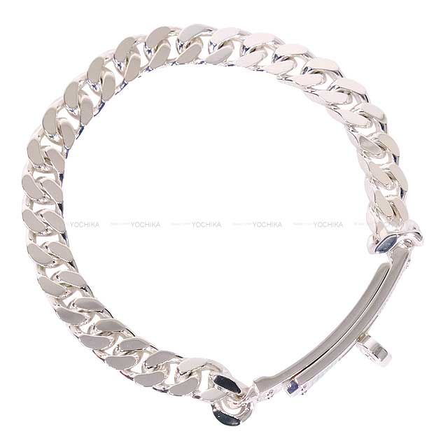 HERMES bracelet KELLY GOURMETTE TPM Silver925[EXCELLENT][Authentic]