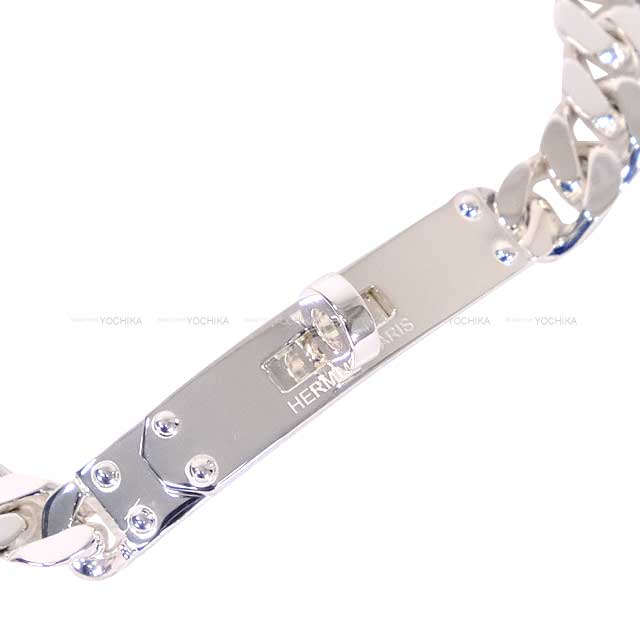 HERMES bracelet KELLY GOURMETTE TPM Silver925[EXCELLENT][Authentic]