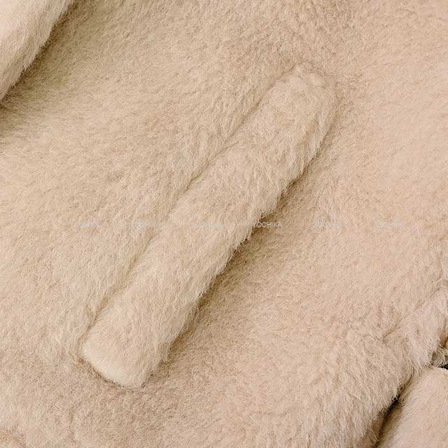 MAX MARA Poncho CAMBUSA Teddy Bear Cape outerwear Sand Beige Alpaca 63% / Cashmere 26% / Silk 11% S 14-73-60137[BRAND NEW][Authentic]