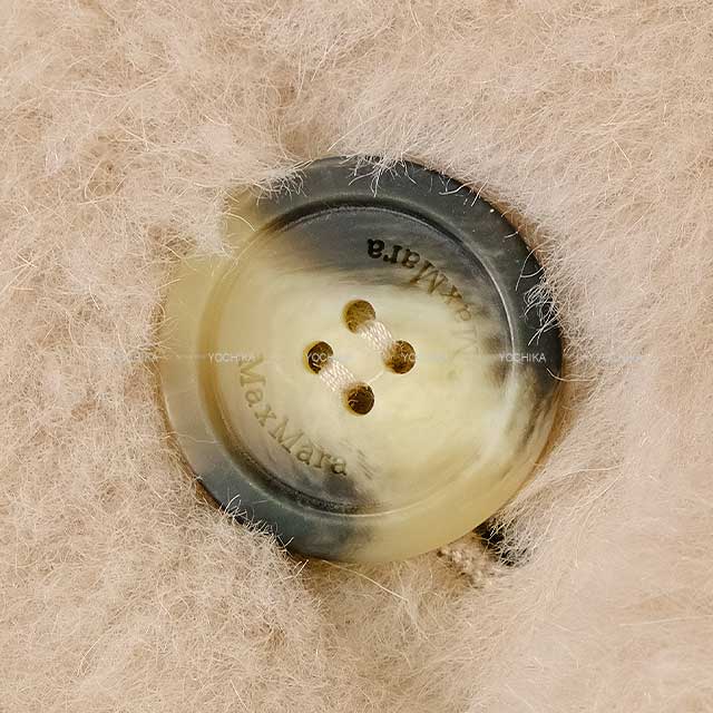 MAX MARA Poncho CAMBUSA Teddy Bear Cape outerwear Sand Beige Alpaca 63% / Cashmere 26% / Silk 11% S 14-73-60137[BRAND NEW][Authentic]