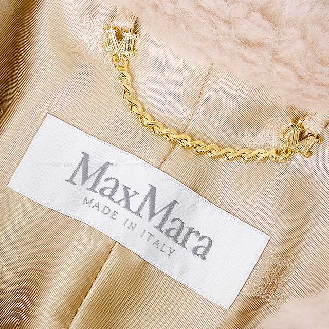 MAX MARA Poncho CAMBUSA Teddy Bear Cape outerwear Sand Beige Alpaca 63% / Cashmere 26% / Silk 11% S 14-73-60137[BRAND NEW][Authentic]