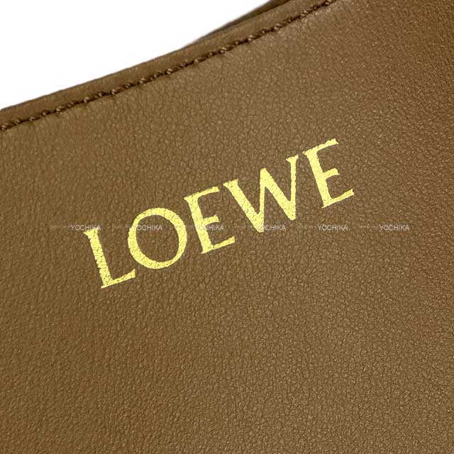 LOEWE tote bag Puzzle Fold XL amber shiny calf B933Q18X01[EXCELLENT][Authentic]