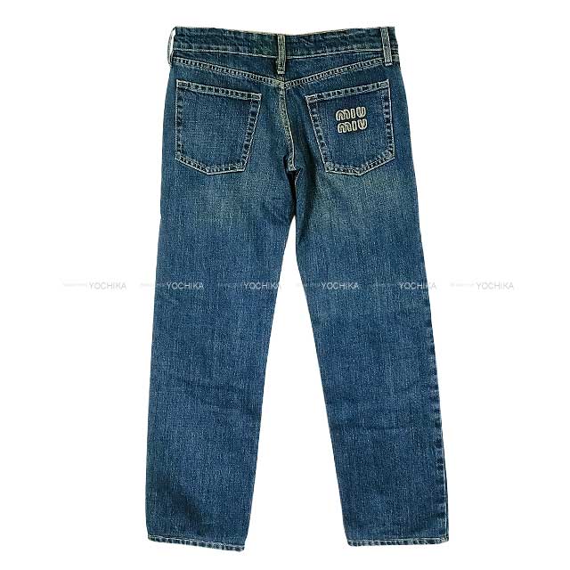 Miu Miu Denim Pants Denim jeans 5 pockets #24 Cotton GWP516[BRAND NEW][Authentic]