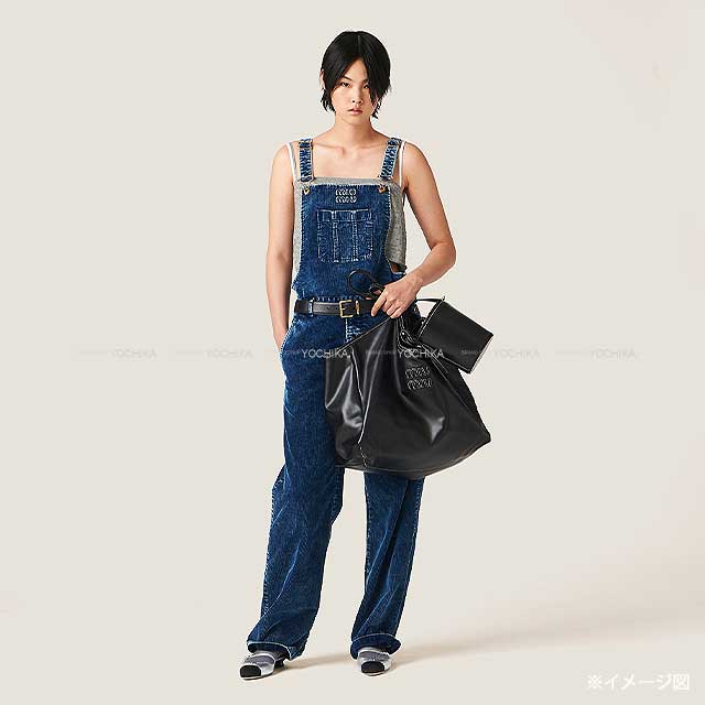 Miu Miu Long Overalls Washed Velvet Navy Blue Corduroy 38 MAT100[BRAND NEW][Authentic]