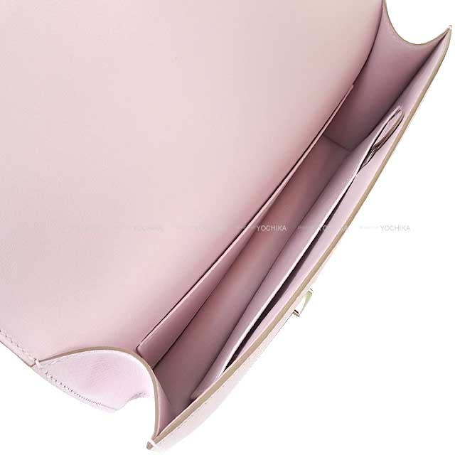 HERMES Shoulder bag Constance Elan Miroir Mauve Pale Veau Epsom Silver HW Stamp W[BRAND NEW][Authentic]