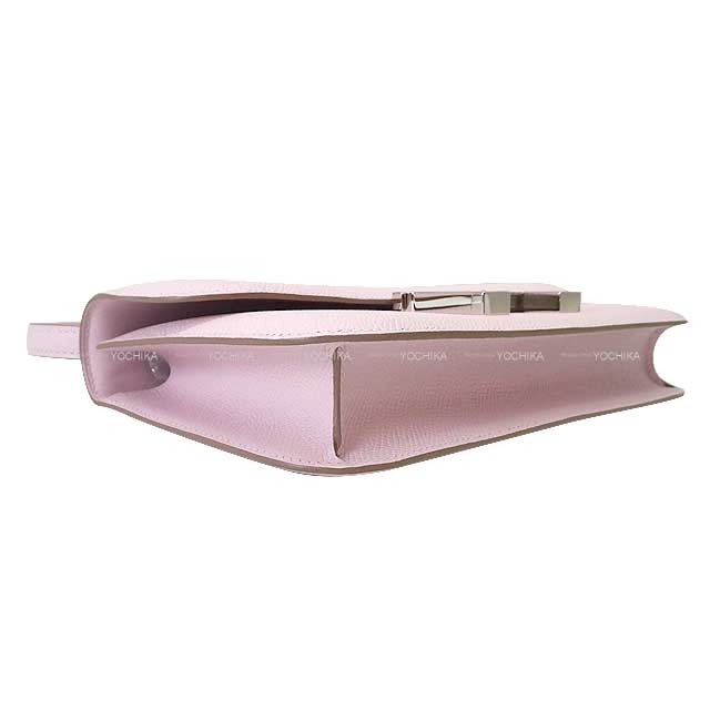 HERMES Shoulder bag Constance Elan Miroir Mauve Pale Veau Epsom Silver HW Stamp W[BRAND NEW][Authentic]