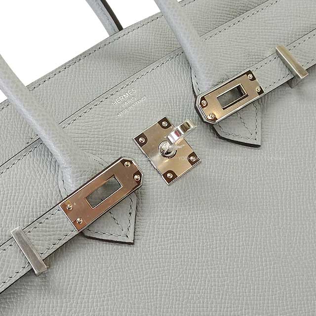 HERMES Handbag Birkin25 Sellier Bleu Glacier Veau Epsom Silver HW Stamp W[BRAND NEW][Authentic]