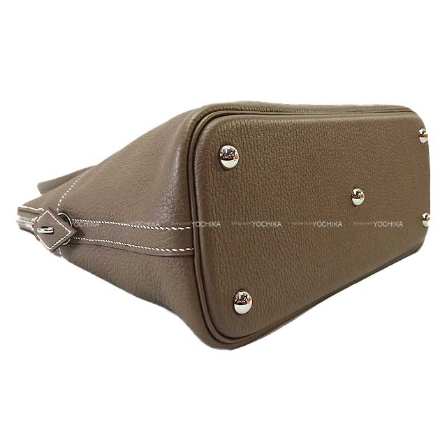 HERMES Shoulder bag Bolide31 Etoupe Taurillon Clemence Silver HW Stamp Z[EXCELLENT][Authentic]