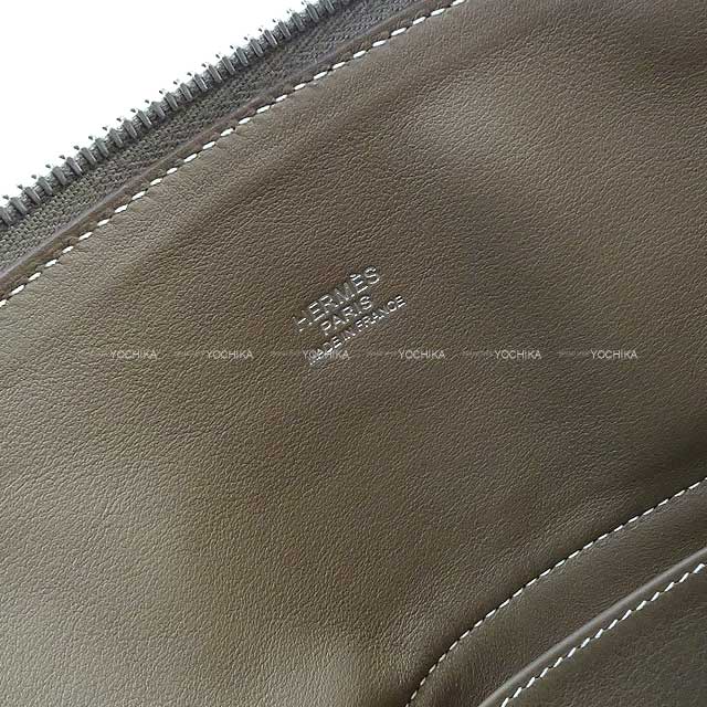 [Pre-loved] HERMES Shoulder bag Bolide31 Etoupe Taurillon Clemence Silver HW Stamp D[LIKE NEW][Authentic]