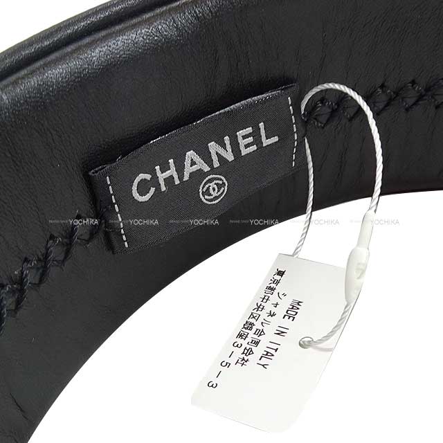 2024 Cruise CHANEL hair accessories Headband Matelasse Logo Noir (Black) Lambskin AA9761[BRAND NEW][Authentic]