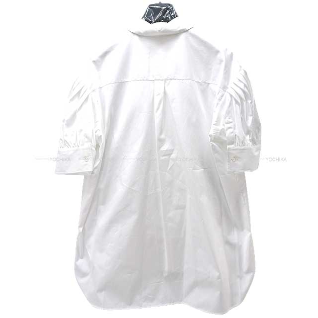 Christian Dior Short sleeve shirt Bee Embroidered Puff Sleeve #36 Blanc (White) Cotton100%[EXCELLENT][Authentic]