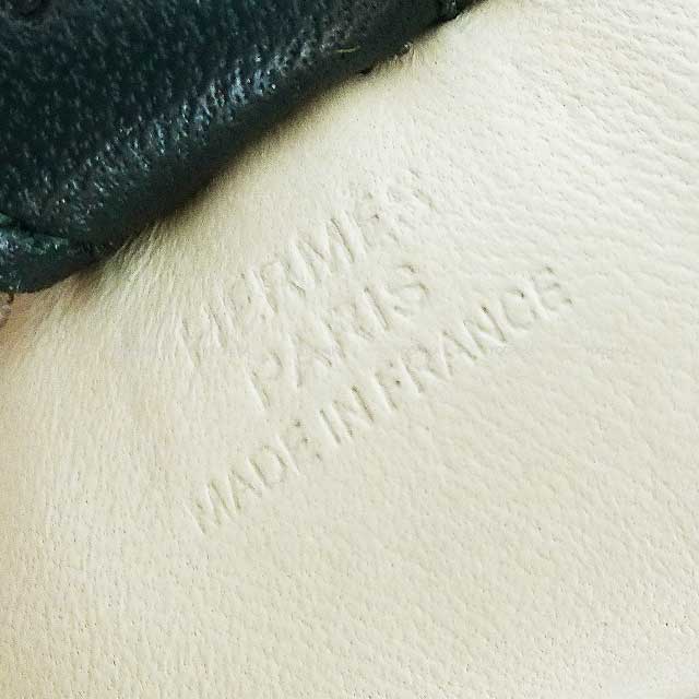 [Pre-loved] HERMES bag charm Rodeo PM Craie/Mauve Pale/Vert Cypress Agneau Milo Stamp U[LIKE NEW][Authentic]