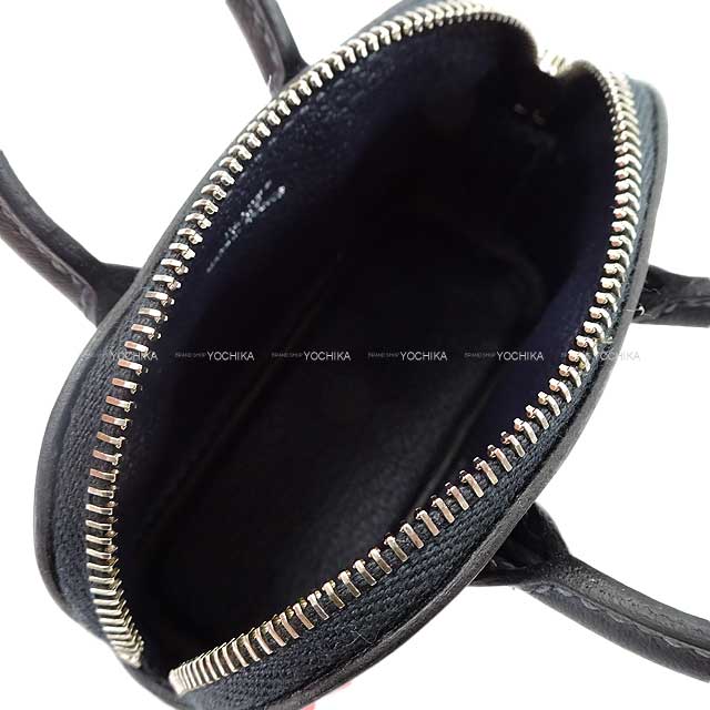 HERMES bag charm Bolide Shark Caban Evercolor Silver HW Stamp K[BRAND NEW][Authentic]