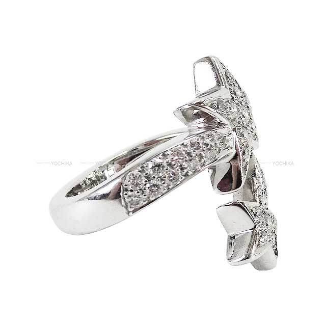 [Pre-loved] CHANEL ring Comet Star Motif Pave White Gold K18WG/Diamond #49 J0387[USED SA][Authentic]