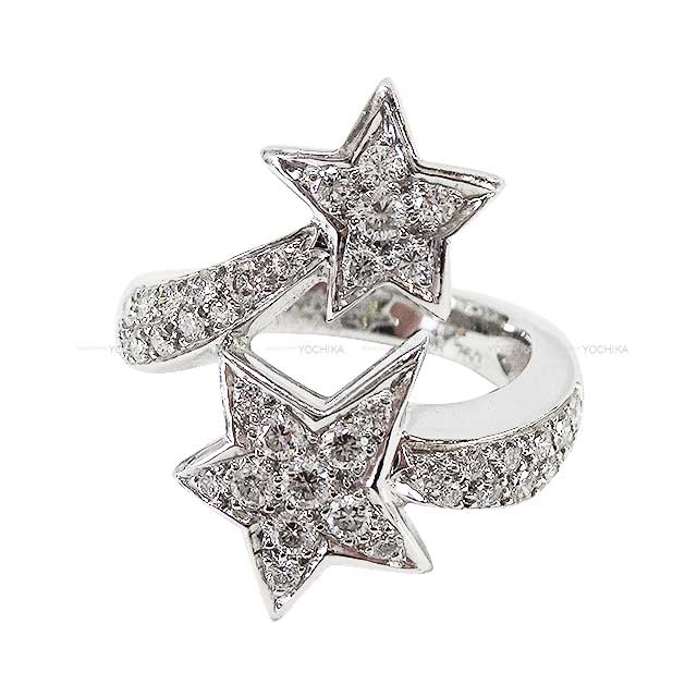 [Pre-loved] CHANEL ring Comet Star Motif Pave White Gold K18WG/Diamond #49 J0387[USED SA][Authentic]