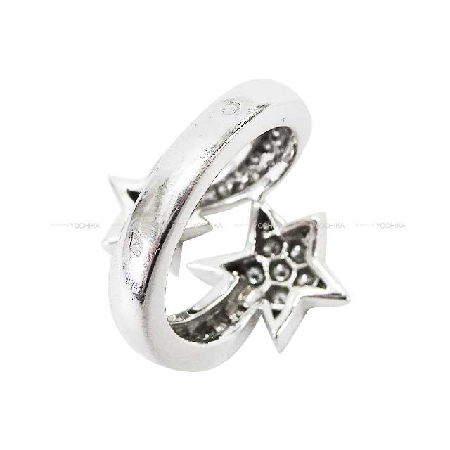 [Pre-loved] CHANEL ring Comet Star Motif Pave White Gold K18WG/Diamond #49 J0387[USED SA][Authentic]