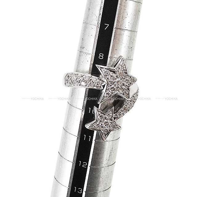 [Pre-loved] CHANEL ring Comet Star Motif Pave White Gold K18WG/Diamond #49 J0387[USED SA][Authentic]