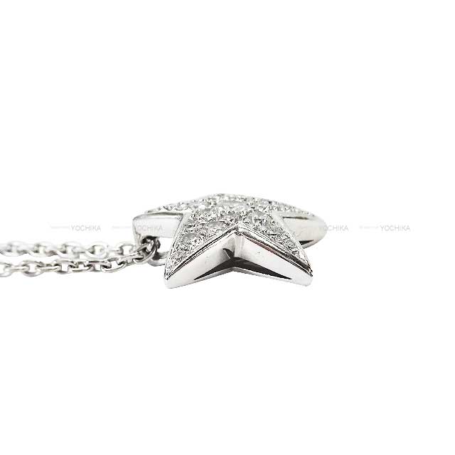 [Pre-loved] CHANEL necklace Comet Large Star Motif Pave 18KWG/Diamond J0869[USED SA][Authentic]