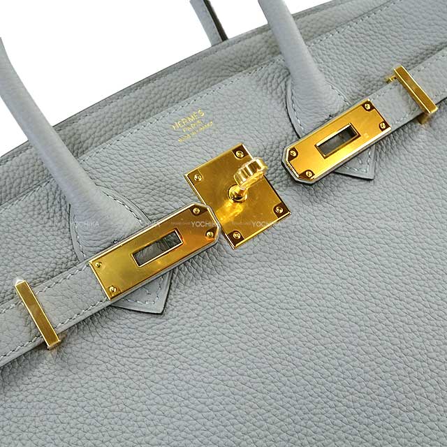 HERMES Handbag Birkin30 Bleu Glacier Veau Togo Gold HW Stamp W[BRAND NEW][Authentic]