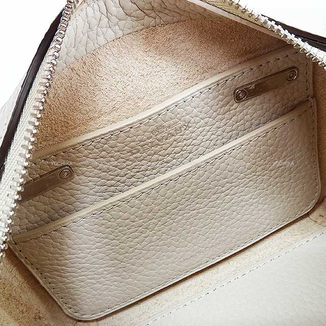 2024SS Delvaux Shoulder bag Cool Box Nano Sesame ivory Taurillon Soft Silver HW AA0669AQY085YPA[EXCELLENT][Authentic]