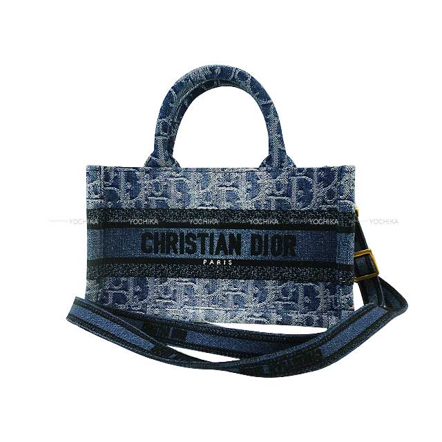 2024AW Dior Shoulder bag Book Tote Oblique Embroidery Mini Blue/Black Denim Mat Gold HW S5573CEGC_M49E[BRAND NEW][Authentic]