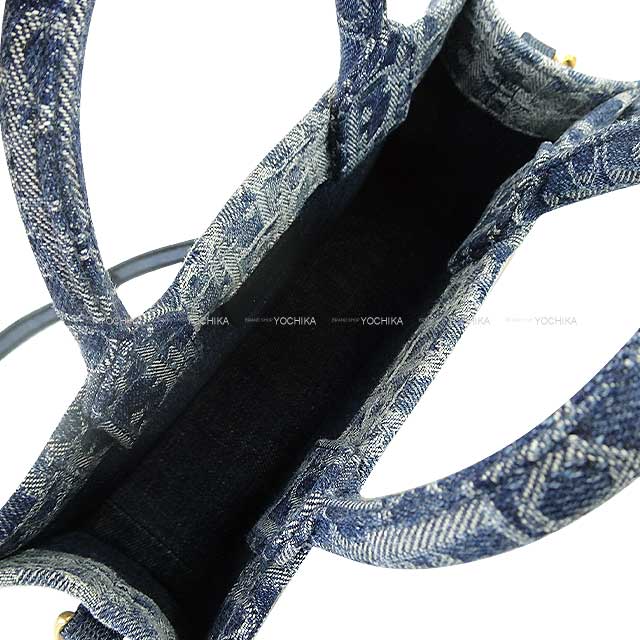 2024AW Dior Shoulder bag Book Tote Oblique Embroidery Mini Blue/Black Denim Mat Gold HW S5573CEGC_M49E[BRAND NEW][Authentic]