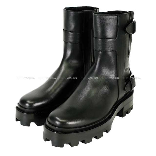 2024AW HERMES boots Ladies Short Jaimy #37 Noir (Black) Calf 37[EXCELLENT][Authentic]