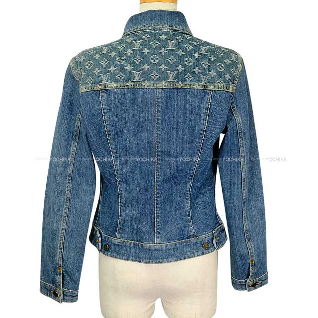 [Pre-loved] 2006SS LOUIS VUITTON Denim jacket Women's Monogram Blue Denim #40 RW062W WJJ15CKJ[LIKE NEW][Authentic]