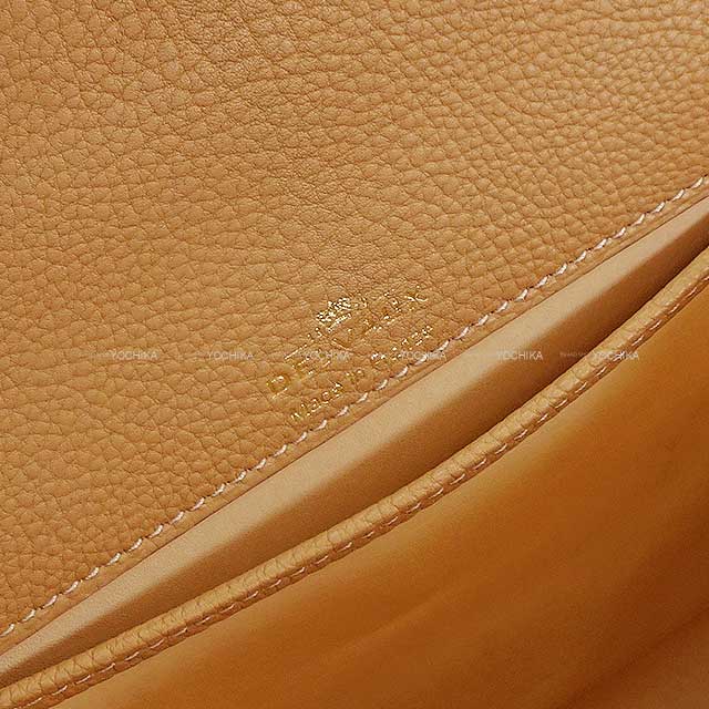 [Pre-loved] Delvaux Shoulder bag Tempete PM Brown Grain crispy calf leather Gold HW[LIKE NEW][Authentic]