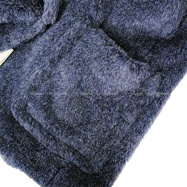 MAX MARA teddy bear icon short Coat XS Blue Jeans Alpaca/Virgin wool/Silk/Rayon 11-01-61442[EXCELLENT][Authentic]