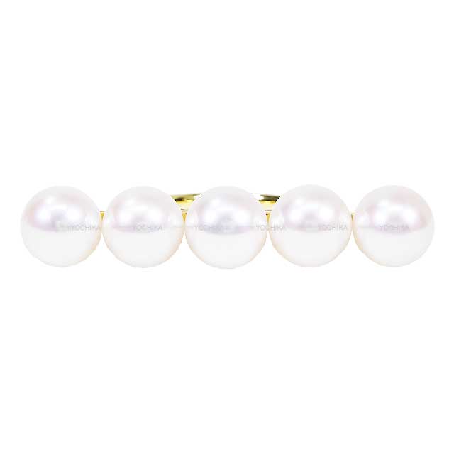 [Pre-loved] TASAKI ring Pearl 8mm Balance Signature Yellow Gold / Akoya Pearls #52 R-4398[USED SA][Authentic]