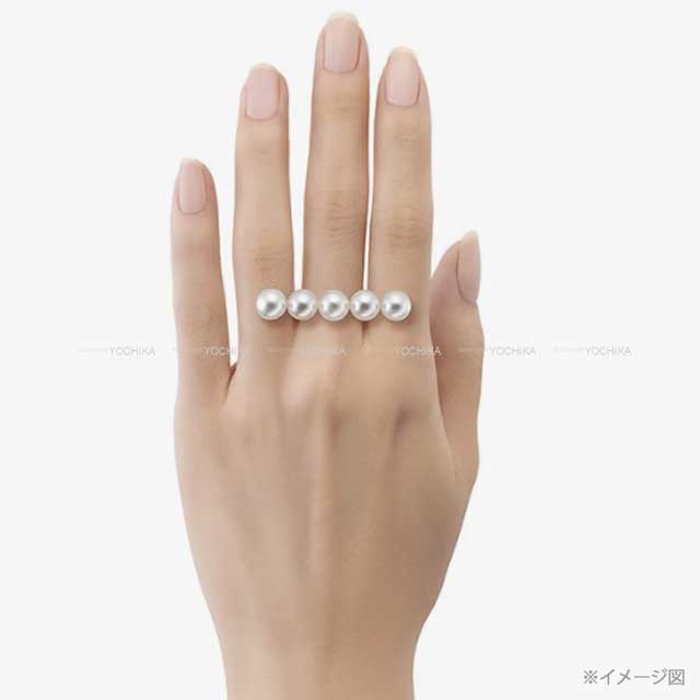 [Pre-loved] TASAKI ring Pearl 8mm Balance Signature Yellow Gold / Akoya Pearls #52 R-4398[USED SA][Authentic]