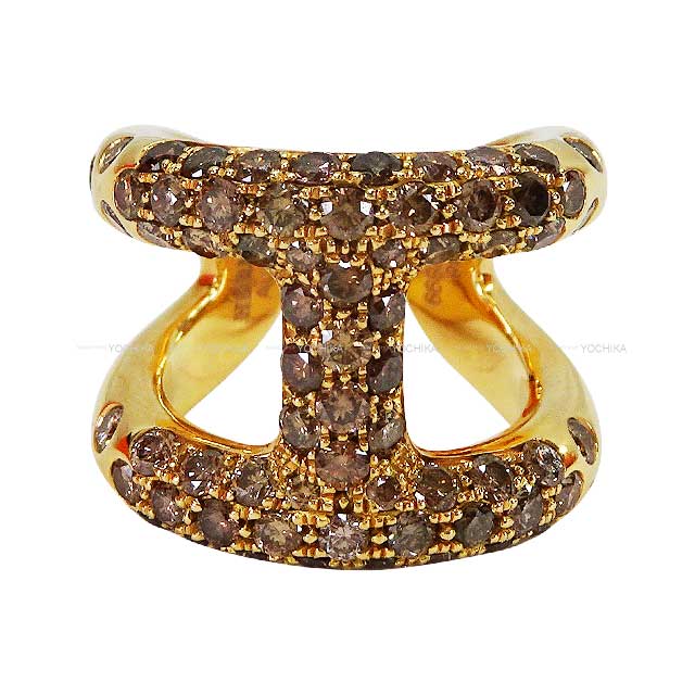 [Pre-loved] HERMES ring Osmose K18YG / Diamond #48[LIKE NEW][Authentic]