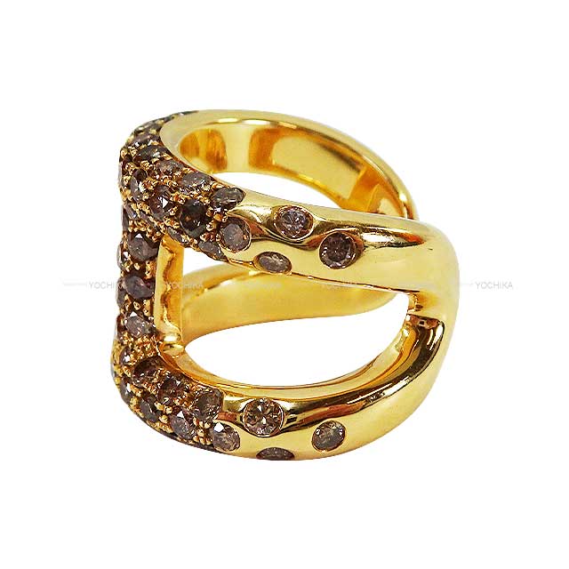 [Pre-loved] HERMES ring Osmose K18YG / Diamond #48[LIKE NEW][Authentic]