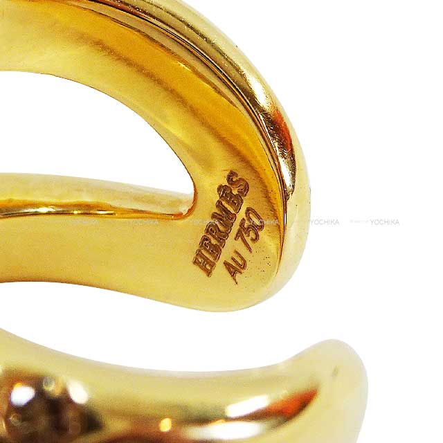 [Pre-loved] HERMES ring Osmose K18YG / Diamond #48[LIKE NEW][Authentic]