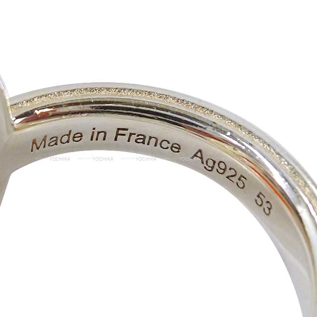HERMES ring Chaine D'ancre 24 GM #53 Silver925 (SV925 Ag925) #53[EXCELLENT][Authentic]