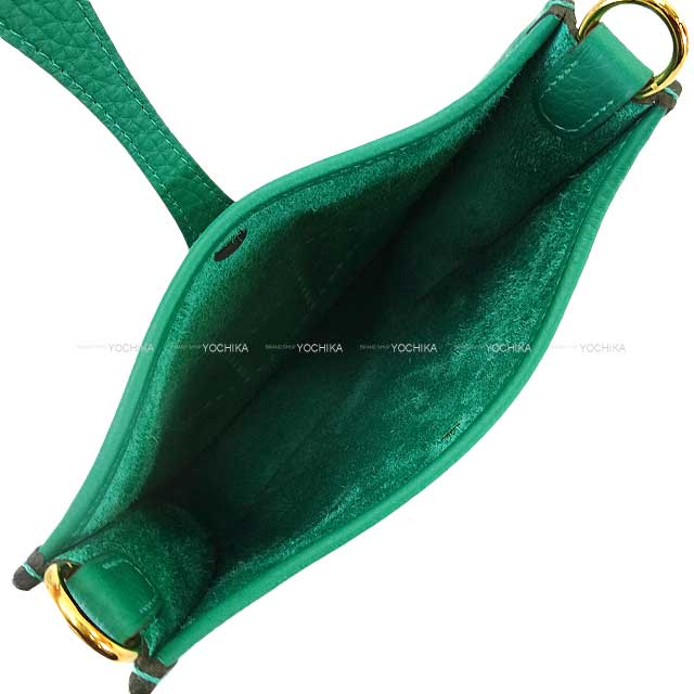 HERMES Shoulder bag Evelyne 16 TPM Vert Vertigo Taurillon Clemence Gold HW Stamp W[BRAND NEW][Authentic]