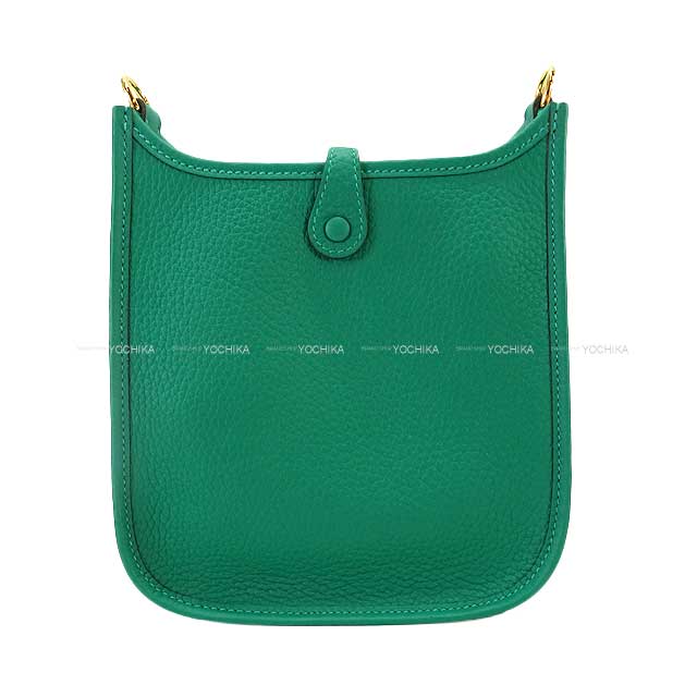 HERMES Shoulder bag Evelyne 16 TPM Vert Vertigo Taurillon Clemence Gold HW Stamp W[BRAND NEW][Authentic]