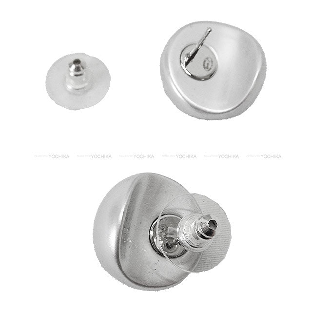 2025 Cruise Collection CHANEL pierced earring Coco mark Big Pearl Grey Pearl Silver HW ABE983[BRAND NEW][Authentic]