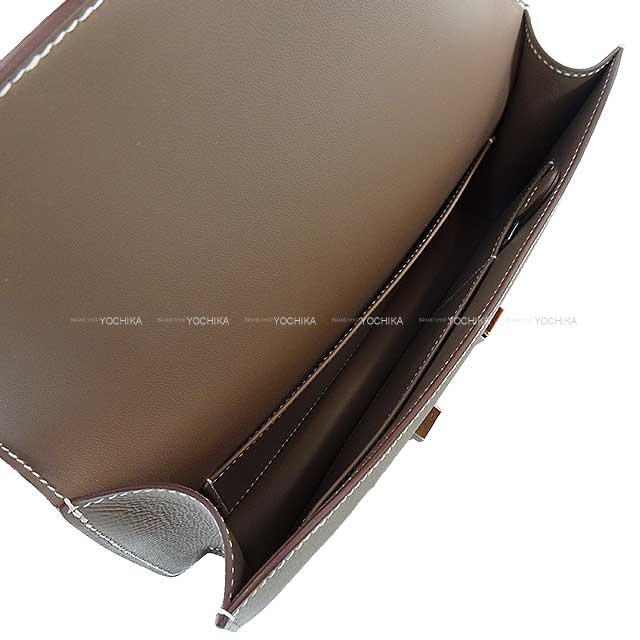 HERMES Shoulder bag Constance Elan Miroir Etoupe Veau Epsom Silver HW Stamp W[BRAND NEW][Authentic]
