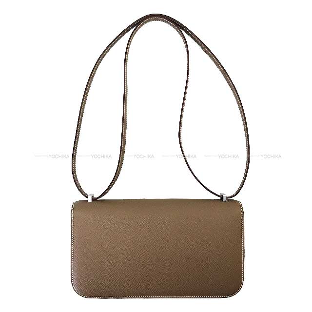 HERMES Shoulder bag Constance Elan Miroir Etoupe Veau Epsom Silver HW Stamp W[BRAND NEW][Authentic]