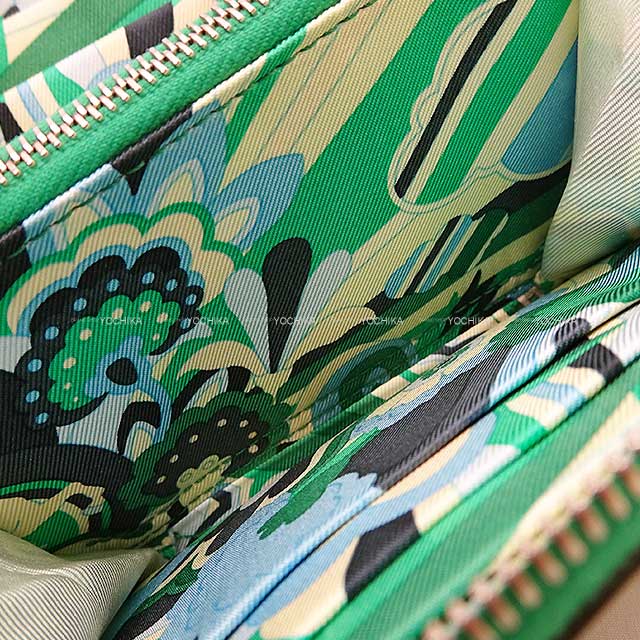 HERMES Bi-fold wallet Azap Silk'in Compact Faubourg Rainbow Vert Vertigo/Menthe (Mint) Evercolor Stamp B[EXCELLENT][Authentic]