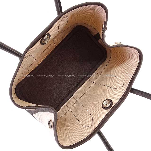 HERMES Handbag Neo Garden Party 23 Ebene Toile H Viking/Veau Negonda Silver HW Stamp K[BRAND NEW][Authentic]