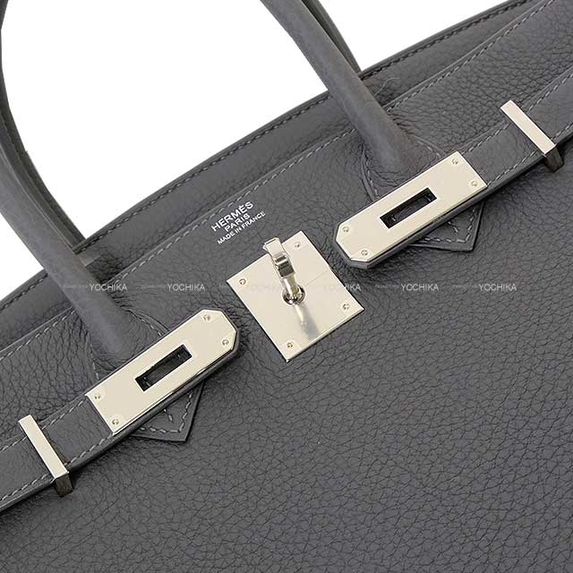 HERMES Handbag Birkin30 Gris Misty Veau Togo Silver HW Stamp W[BRAND NEW][Authentic]