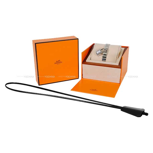 HERMES Watches Kelly watch with Clochette with Diagram Stainless steel/Box Calf Silver HW KE4.130[BRAND NEW][Authentic]