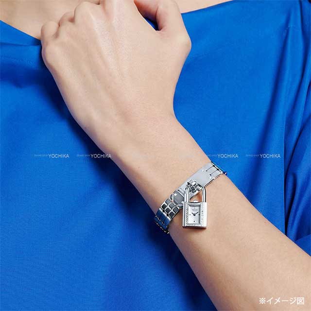 HERMES Watches Kelly watch with Clochette with Diagram Stainless steel/Box Calf Silver HW KE4.130[BRAND NEW][Authentic]