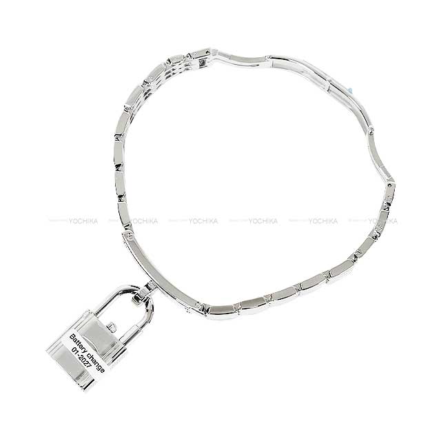 HERMES Watches Kelly watch with Clochette with Diagram Stainless steel/Box Calf Silver HW KE4.130[BRAND NEW][Authentic]