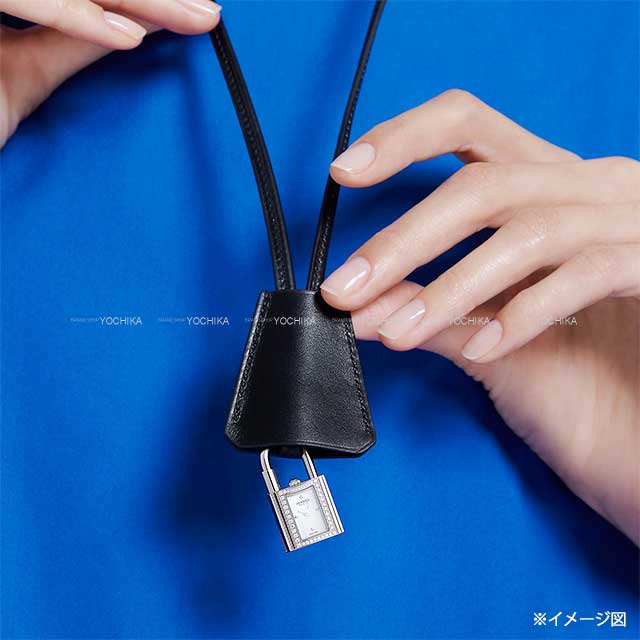 HERMES Watches Kelly watch with Clochette with Diagram Stainless steel/Box Calf Silver HW KE4.130[BRAND NEW][Authentic]