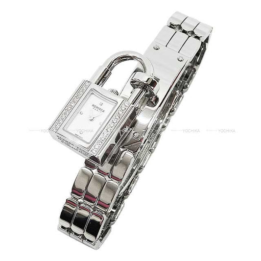 HERMES Watches Kelly watch with Clochette with Diagram Stainless steel/Box Calf Silver HW KE4.130[BRAND NEW][Authentic]
