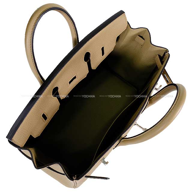 [Pre-loved] HERMES Handbag Birkin25 Beige Marfa Veau Togo Silver HW Stamp B[LIKE NEW][Authentic]